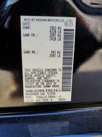 2023 NISSAN ALTIMA SR 1N4BL4CV9PN396365