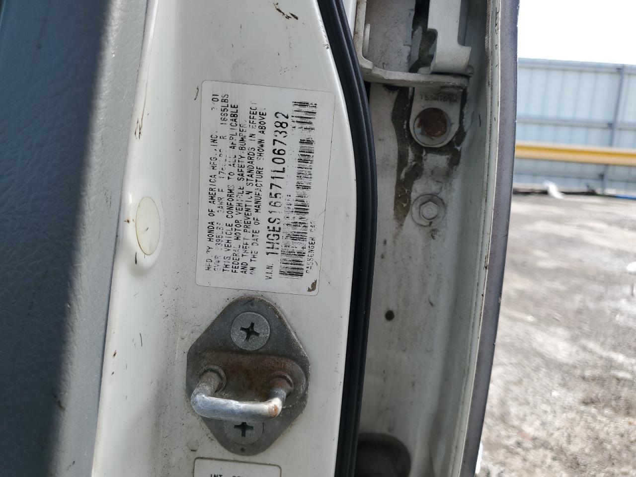 Lot #3263307544 2001 HONDA CIVIC LX