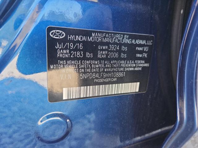 2017 HYUNDAI ELANTRA SE - 5NPD84LF9HH108861