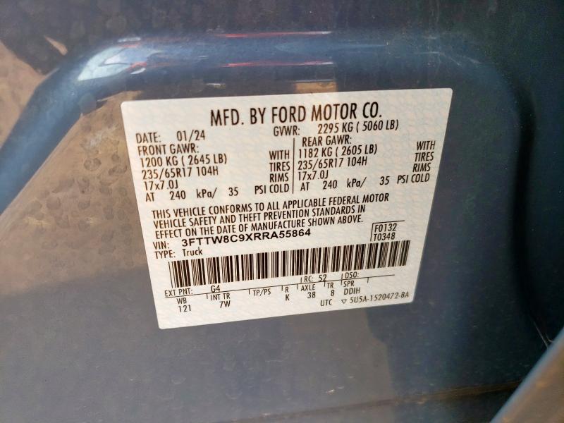 2024 FORD MAVERICK XLT TREMOR 3FTTW8C9XRRA55864