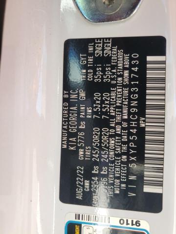 2022 KIA TELLURIDE 5XYP54HC9NG317430