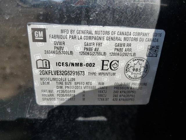 2016 GMC TERRAIN DE 2GKFLVE32G6291673