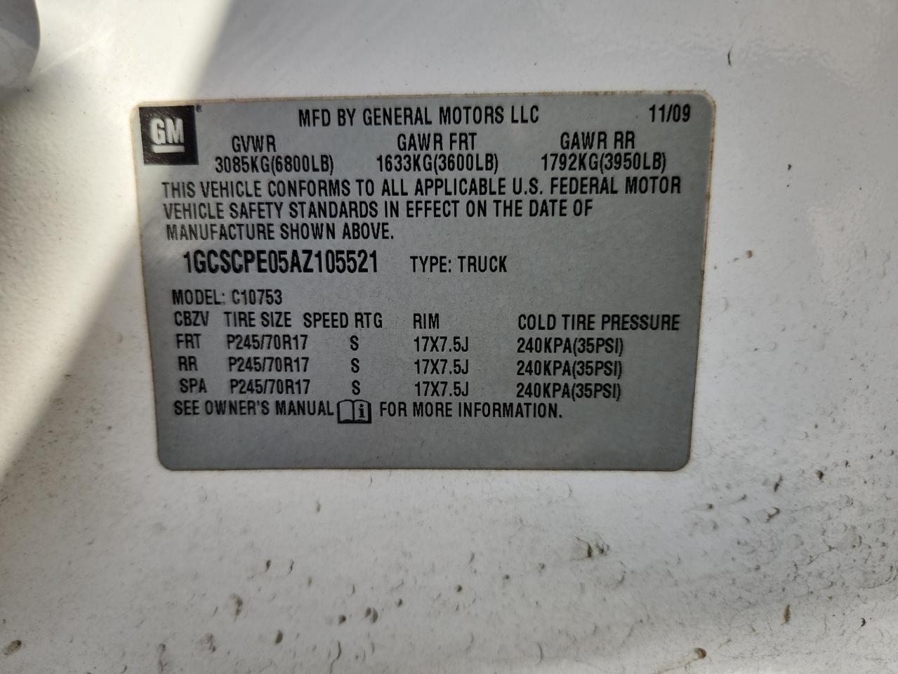 Lot #3281505989 2010 CHEVROLET SILVERADO C1500