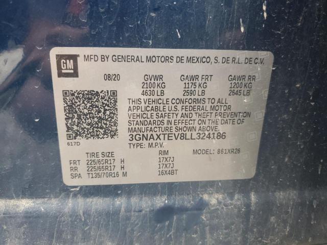 2020 CHEVROLET EQUINOX LT #3287737169