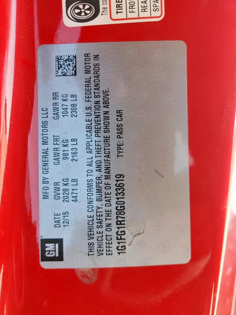 2016 CHEVROLET CAMARO SS #3275793565