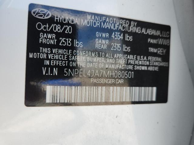 2021 HYUNDAI SONATA SEL 5NPEL4JA7MH080501