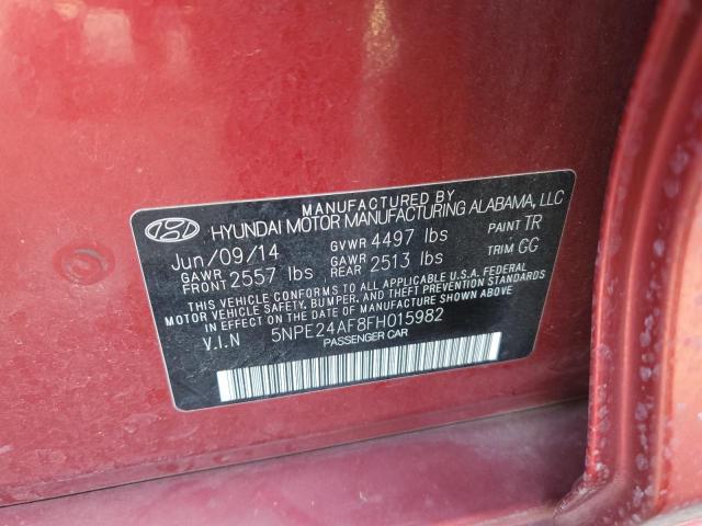 2015 HYUNDAI SONATA SE 5NPE24AF8FH015982