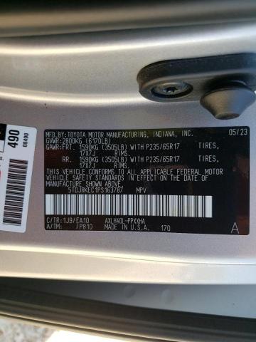 2023 TOYOTA SIENNA XLE 5TDJRKEC1PS163787
