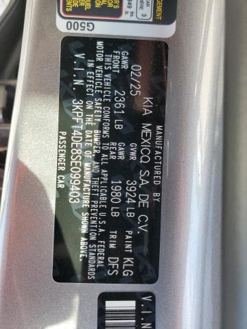 2025 KIA K4 LX 3KPFT4DE8SE099403