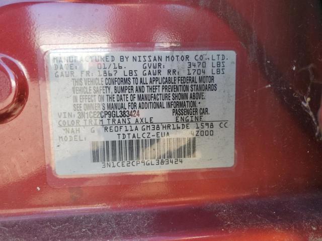 2016 NISSAN VERSA NOTE #3242535619