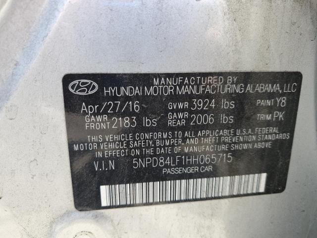 2017 HYUNDAI ELANTRA SE 5NPD84LF1HH065715