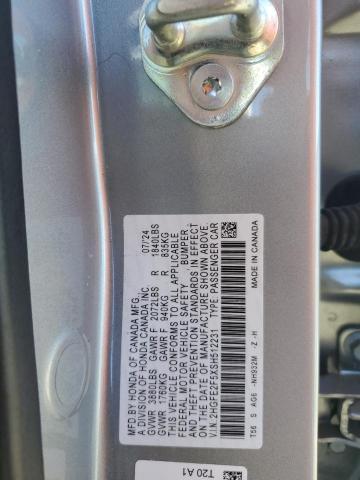 2025 HONDA CIVIC SPOR #3285695693