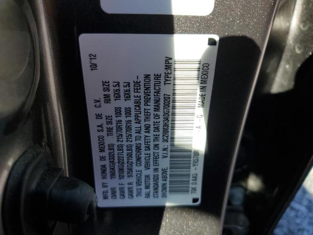 3CZRM3H34DG700207 2013 HONDA CRV