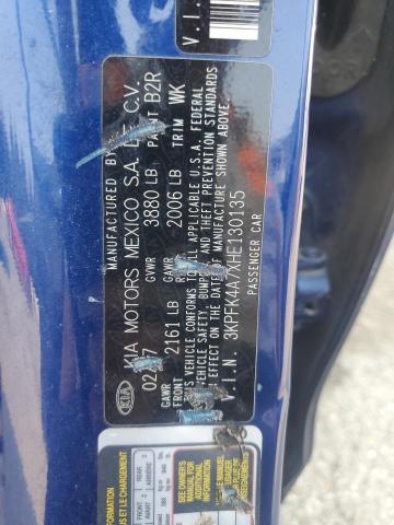 2017 KIA FORTE LX - 3KPFK4A7XHE130135