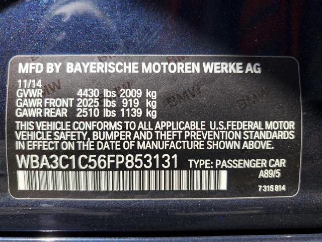 2015 BMW 328 I SULE WBA3C1C56FP853131