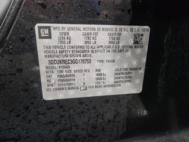 2016 CHEVROLET SILVERADO #3273926795