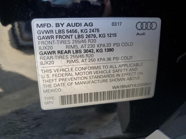 2018 AUDI Q5 PREMIUM WA1BNAFY4J2009541