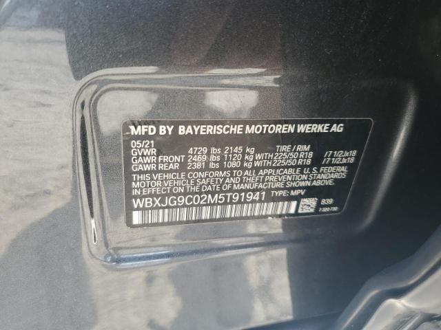 2021 BMW X1 XDRIVE2 WBXJG9C02M5T91941
