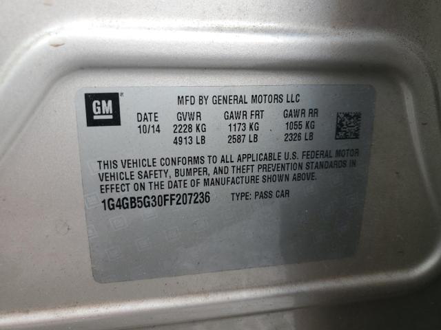2015 BUICK LACROSSE 1G4GB5G30FF207236