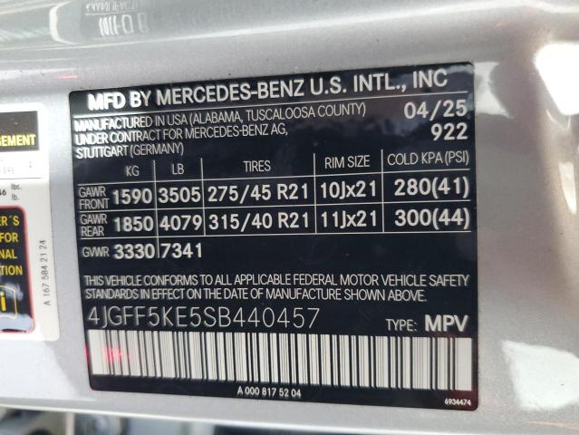 2025 MERCEDES-BENZ GLS 450 4MATIC 4JGFF5KE5SB440457