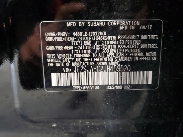 2018 SUBARU FORESTER 2 JF2SJAEC2JH459520