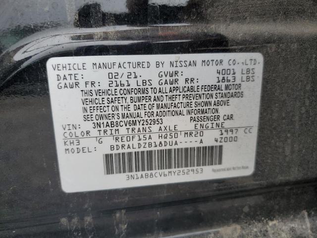 2021 NISSAN SENTRA SV 3N1AB8CV6MY252953
