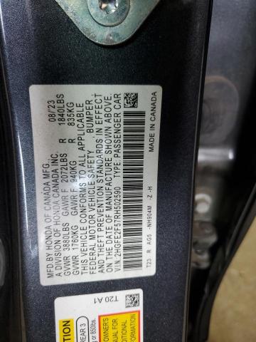 2024 HONDA CIVIC SPORT 2HGFE2F57RH502590