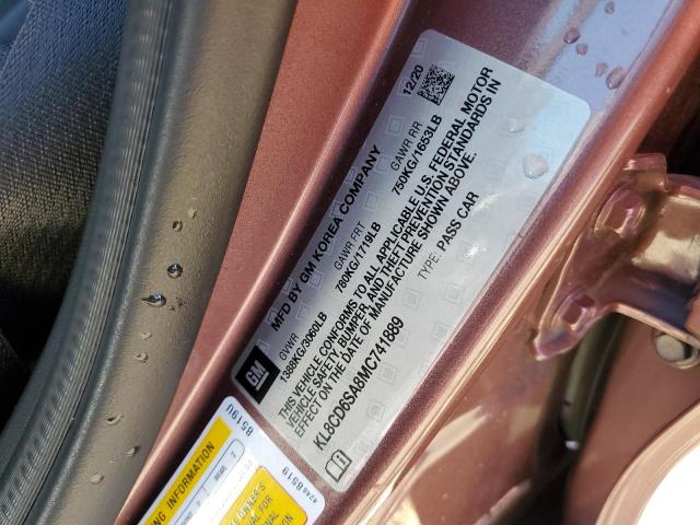 2021 CHEVROLET SPARK 1LT - KL8CD6SA8MC741889