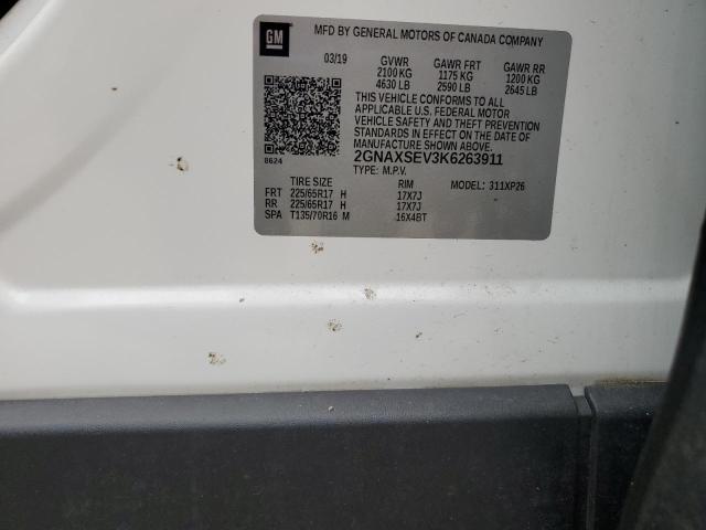 2019 CHEVROLET EQUINOX LS 2GNAXSEV3K6263911