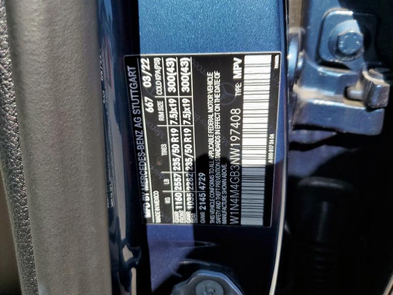 2022 MERCEDES-BENZ GLB 250 W1N4M4GB3NW197408