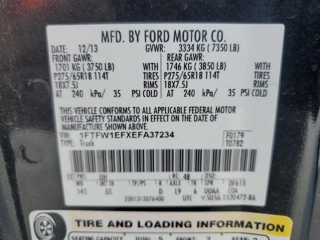 2014 FORD F150 SUPERCREW - 1FTFW1EFXEFA37234