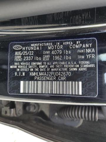 2023 HYUNDAI ELANTRA BLUE KMHLM4AJ2PU042670