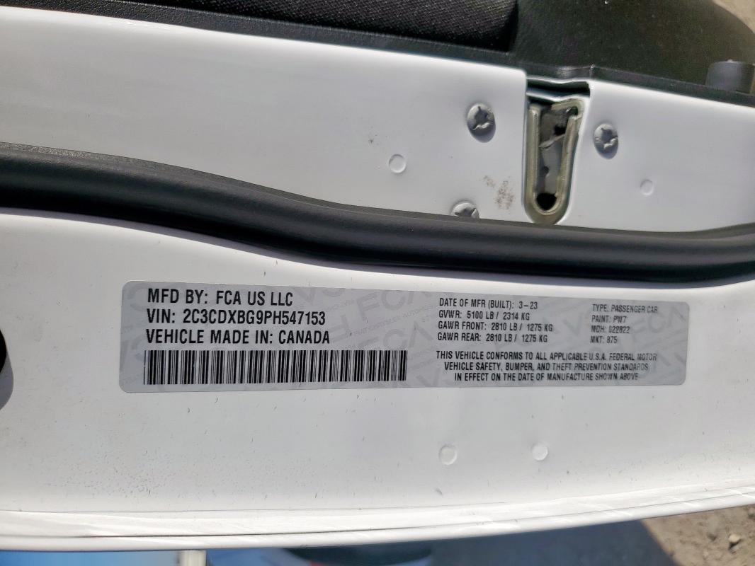 2023 DODGE CHARGER SX #3290469786