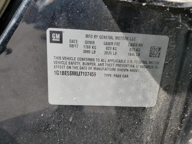 2018 CHEVROLET CRUZE LT 1G1BE5SM0J7107459