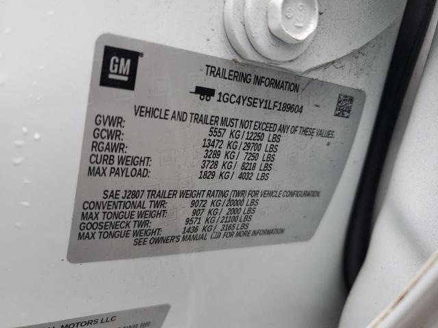 2020 CHEVROLET SILVERADO K3500 1GC4YSEY1LF189604