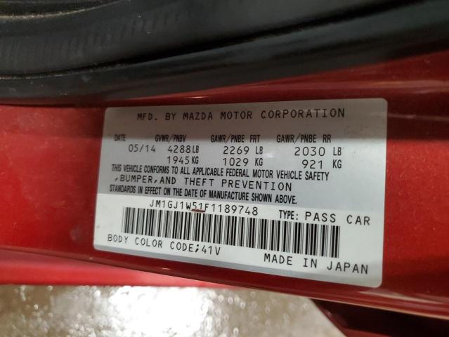 2015 MAZDA 6 GRAND TO JM1GJ1W51F1189748