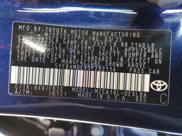 2025 TOYOTA COROLLA LE #3253768380