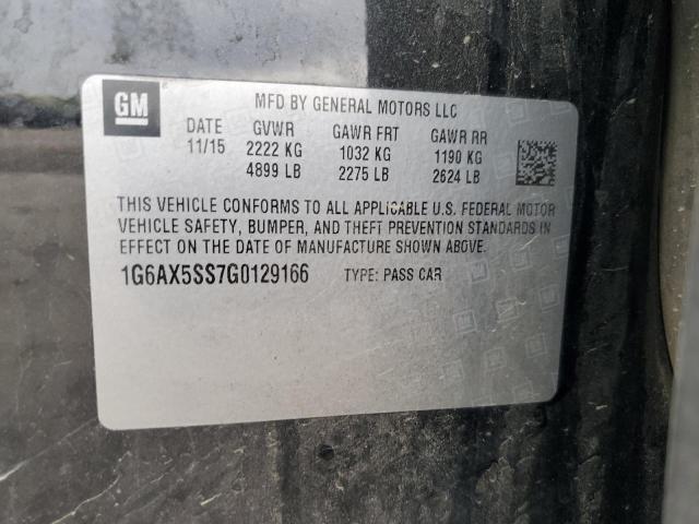 2016 CADILLAC CTS LUXURY 1G6AX5SS7G0129166