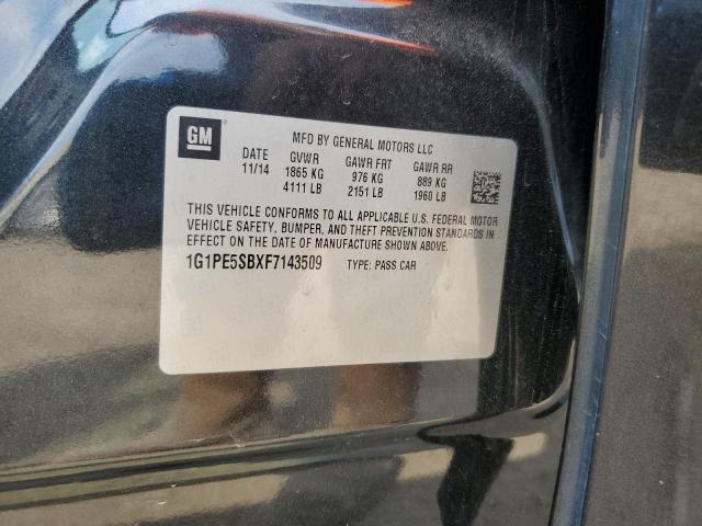 2015 CHEVROLET CRUZE LT #3298046155