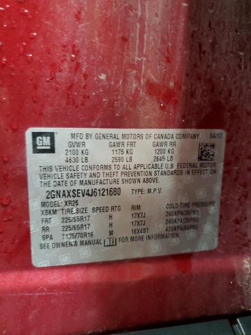 2018 CHEVROLET EQUINOX LT 2GNAXSEV4J6121680