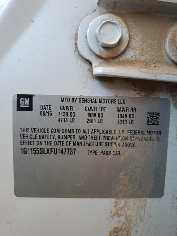 2015 CHEVROLET IMPALA LTZ 1G1155SLXFU147737