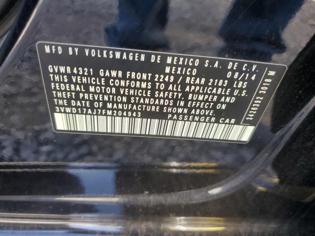 2015 VOLKSWAGEN JETTA SE 3VWD17AJ7FM204943