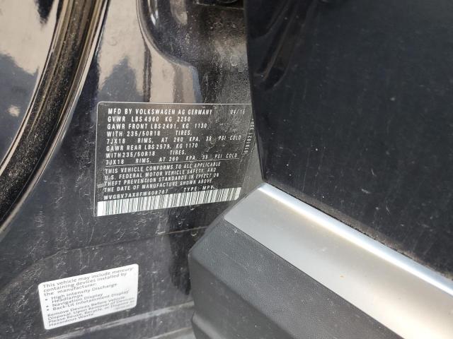 2015 VOLKSWAGEN TIGUAN S - WVGBV7AX8FW608767