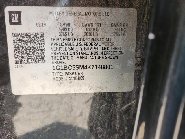 2019 CHEVROLET CRUZE LS - 1G1BC5SM4K7148801