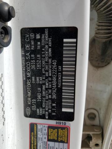 2019 KIA RIO S 3KPA24AB4KE222640