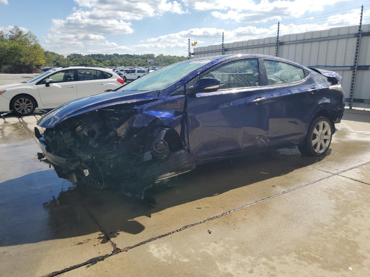 Lot #3296510634 2013 HYUNDAI ELANTRA GL