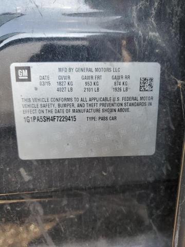 2015 CHEVROLET CRUZE LS 1G1PA5SH4F7229415