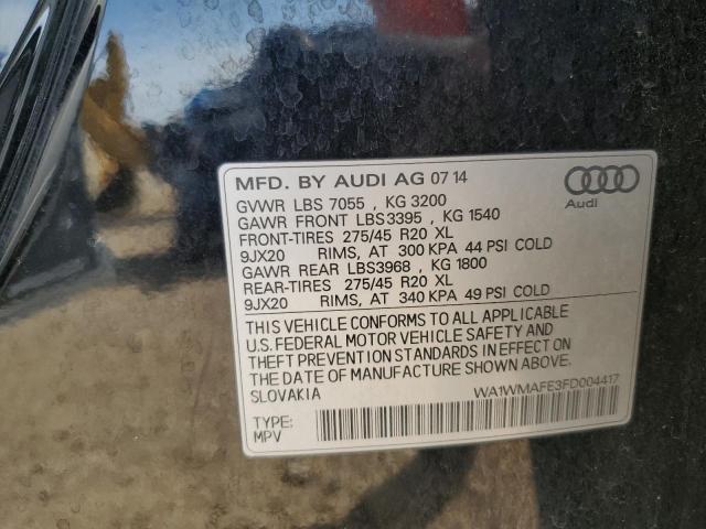2015 AUDI Q7 TDI PRE WA1WMAFE3FD004417