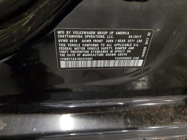 2017 VOLKSWAGEN PASSAT SE - 1VWBT7A31HC072267