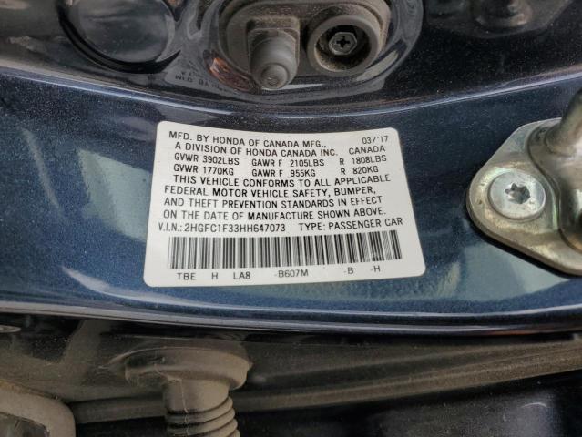 2017 HONDA CIVIC EX #3298084166